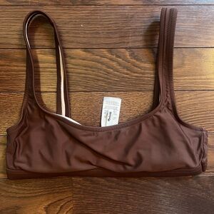 Madewell Women’s Brown Bathing Suit Top Size Small